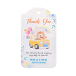 Thank You for Driving by A Treat for You Birthday Favor Tags Party Parade Tags