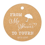 From My Showers to Yours Bridal Shower Favors Gift Tags Thank You Tags
