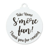 Take Home S'More Fun Treat Tags Birthday Party Favors Tags Gift Tags Thank You Tags