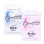 Personalized Watercolor Baby Shower Favor Tags/Thank You Tags/Gift Tags