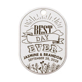 Personalized Wedding Welcome Gift Tags Best Day Ever Bridal Shower Welcome Bag Oval Tags