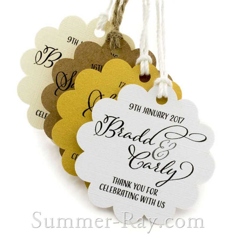 Personalized Name Gold Foil Gift Tag / Personalized Favor Tag