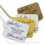 Personalized Rounded Rectangle Thank You for Sharing our Special Day Gift Tags