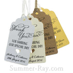 Personalized Royale Thank You for Sharing our Special Day Gift Tags