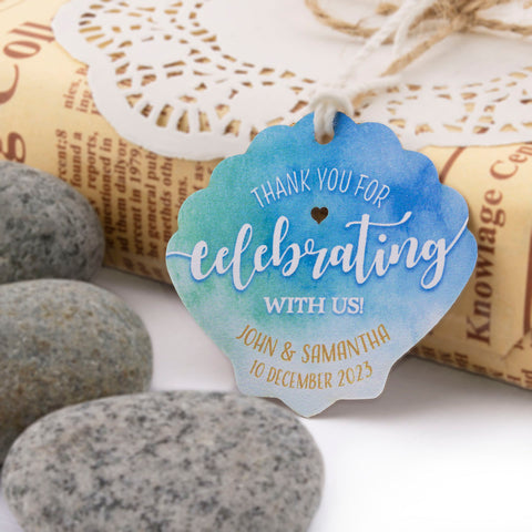 Personalized Wedding Gift Tags Our Love is Blinding Beach Themed Weddi –