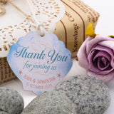 Personalized Beach Themed Wedding Seashell Thank You Favor Gift Tags