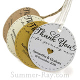 Personalized Round Thank You for Joining Us Gift Tags