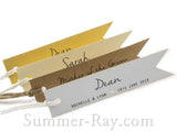 Individually Personalized Guest Names Pennant Flag Favor Tags