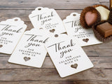 50pcs Thank You for Celebrating with Us White Wedding Favors Gift Tags