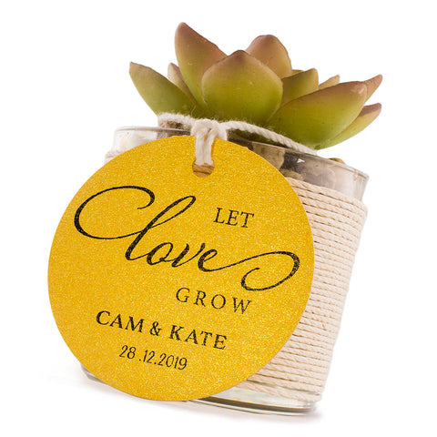 watch me grow succulent tags printable Personalized Let Love Grow Wedding Favors Round Gift Tags for Succulen – Summer-Ray.com