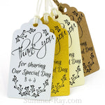 Personalized Thank You for Sharing our Special Day (II) Gift Tags