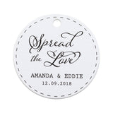 Personalized Spread the Love Round Gift Tags