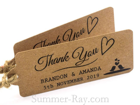 Personalized We Are In Love Thank You Gift Tags – Summer-Ray.com