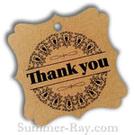 Elegant Square Thank You Gift Tags