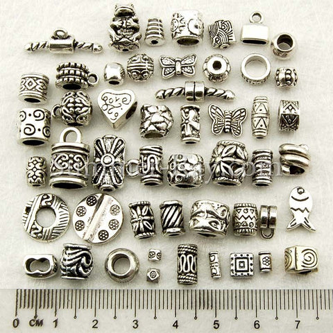 Tibetan Silver Spacer Beads Mixed Design
