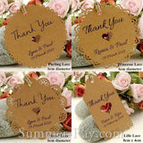 Personalized Vintage Lace Kraft Gift Tags / Favor Tags