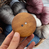 Large Brown Wooden Button 60mm 2.36" DIY Craft 2-Eye Sewing Button