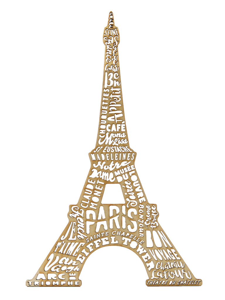 How to Create a Wood Eiffel Tower Wall Decoration