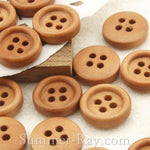 4-Eye Wooden Buttons 11 mm
