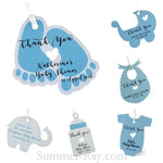 Personalized Blue Baby Shower Favor Tags / Gift Tags