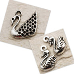 Tibetan Silver Swan Charm Pendant