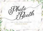 Wedding Signs Botanical Bundle 5" x 7" Guest Book Favors Dancing Sparkler Shuttle Service Blow Bubble Advice & Wishes