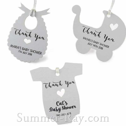Wedding Gold and Black Thank You Favor Tags - Bridal Shower Baby Shower  Tags – CraftyKizzy